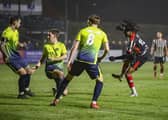 Dubem Eze hit the crossbar for Chorley against Peterborough (photo: David Airey/dia_images)