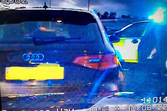 This stolen Audi from Greater Manchester was picked up entering Blackpool and boxed in. 
The driver admitted to having no licence or insurance but said he had bought the vehicle.
Things went downhill for the driver as they then tested positive for cannabis and a further 1kilo of the drug was found in the car.
The driver was detained and interviewed at Blackpool.
