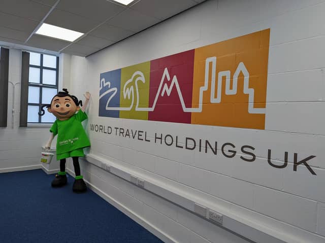 Derian House Children’s Hospice visiting World Travel Holdings (UK) Ltd fundraising event in 2022
