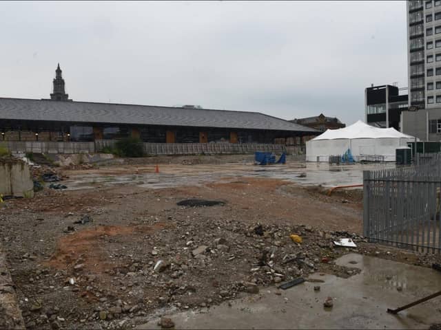 Ready for work to begin - the site where Animate will be built.