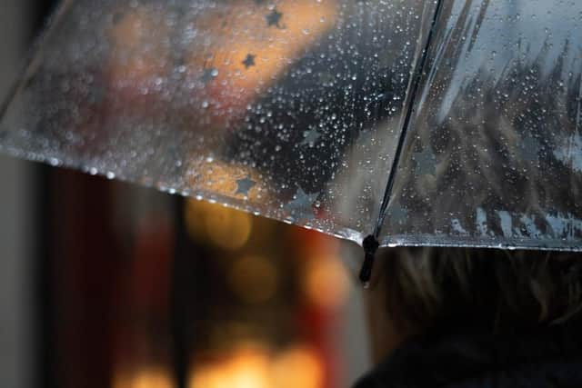 Flood alerts were issued for Lancashire as heavy rain hit the county.