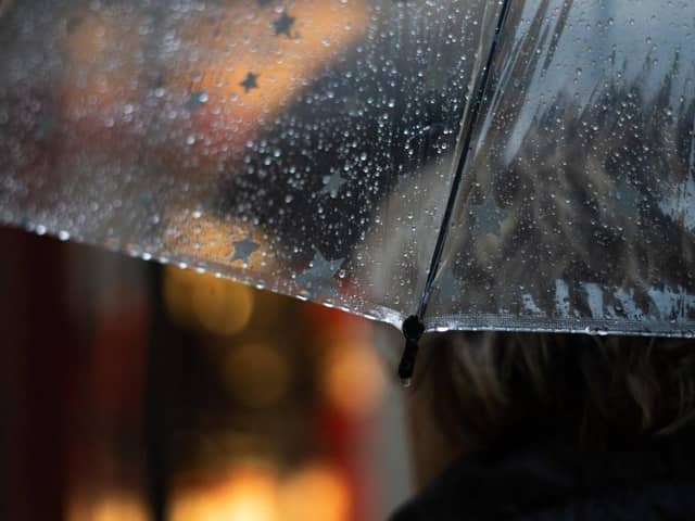 Flood alerts were issued for Lancashire as heavy rain hit the county.