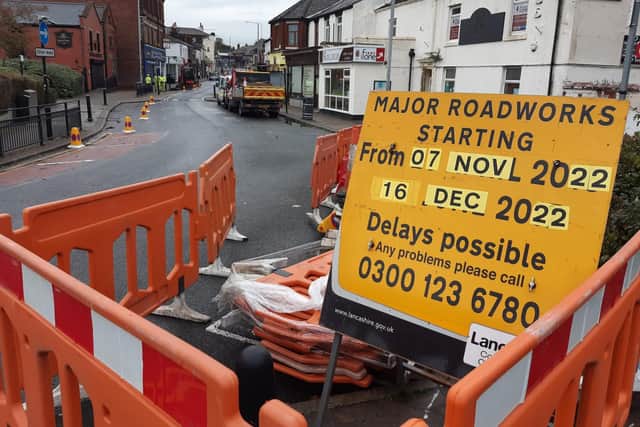 Chapel Brow in Leyland will be closed for 6 weeks, from Monday, November 7 to Friday, December 16