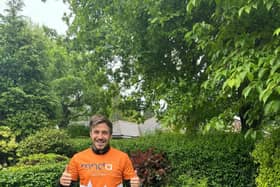 Dan Charnley from Anderton Lancs completing his 7 in 7 challenge for MNDA