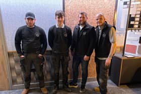 From left to right: Brendan Rogers, Nathen Rizza, MD Jack Smith and Ross Gorman