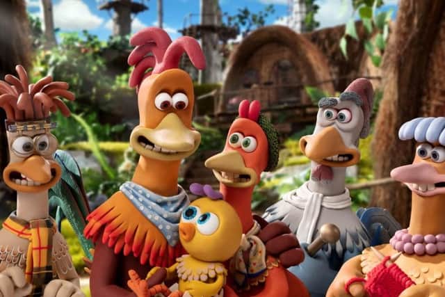 An image from Chicken Run: Dawn of the Nugget, courtesy of Aardman/Netflix.