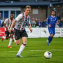 Mark Ellis in action against Carlisle (photo: Stefan Willoughby)