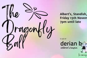 The first Dragonfly Ball will take place on Friday 15th November at Albert’s in Wigan, raising money for Derian House
