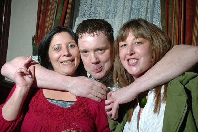 Tracey McDonnell, Chris Gibbs and Traci O'Donnell at the Unicorn back in 2010, celebrating St Patrick's Day