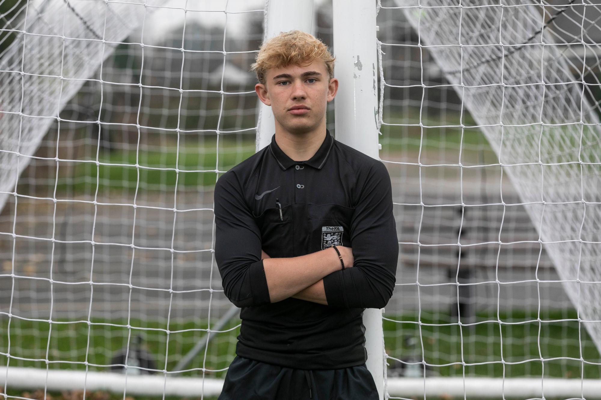 Teenage referee pleads for body cams after "scary" abuse from men twice his age
