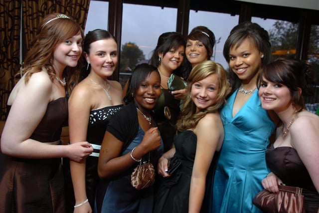 Looking beautiful for their Corpus Christi Catholic High School Prom at The Barton Grange Hotel in 2008