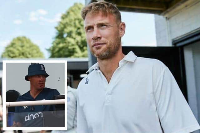 Main picture: Freddie Fintoff in Field of Dreams (credit BGBC). Insert: Freddie pictured last week (credit Getty)
