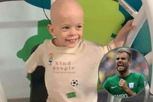 Tommy Spurr's son Rio, inset, is battling a rare form of cancer