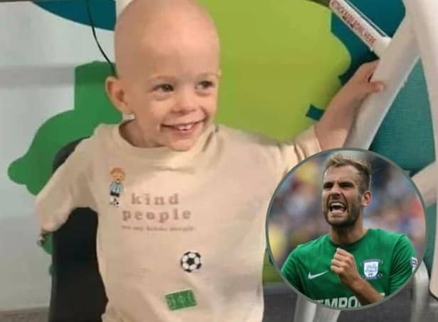 Tommy Spurr's son Rio, inset, is battling a rare form of cancer