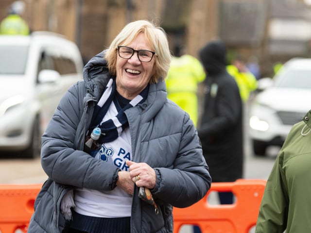 PNE fans before the game against Burnley
