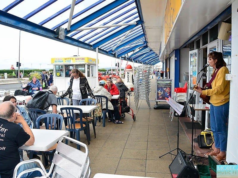 Rita's Cafe at 200 Marine Road Central is one of many real-life cafes to feature in the series.
