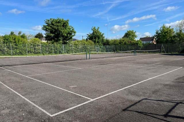 The plan is to replace the rarely-used tennis courts with a new multi-use games area (image via South Ribble Borough Council)