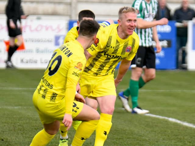 Mark Cullen scored on his second Fylde appearance but was injured on his fourth Picture: STEVE MCLELLAN