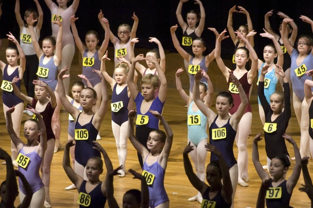 The under 11s open auditions for Giselle by the English Youth Ballet, held at the Guild Hall