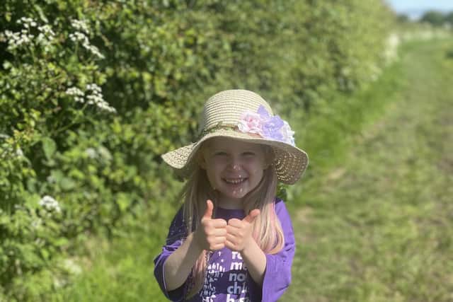 Matilda, 6, is raising money for SANDS to help them support more families like hers.