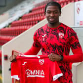 Nelson Khumbeni was one of two Morecambe signings on deadline day Picture: Morecambe FC
