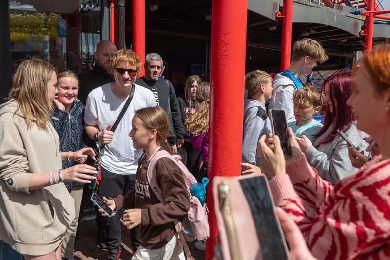 A look-alike of the pop superstar was mobbed by fans as he exited The Big One during a surprise visit to the Pleasure Beach in Blackpool at the weekend. (Picture by Dan Oxtoby Photography)
