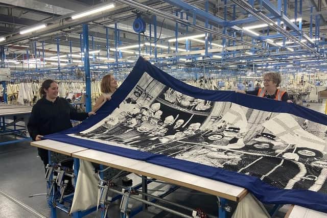 The tapestry in production