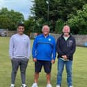 Josh Iddon (left) was victorious in the second qualifying day. Chorley’s Terry McMullan (right) was the beaten finalist, with Steve Edwards of host club Frenchwood Social Club in the centre