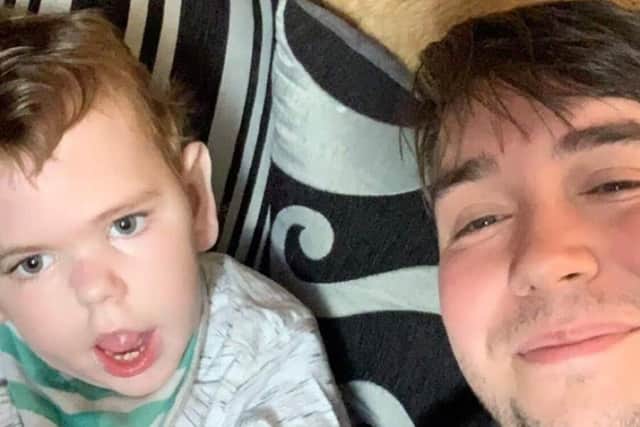 Kyle Caulfield, 29, from Chorley, (pictured with his late son Wyatt), will be taking part in a Wyatt’s Birthday Walk for Derian House Children's Hospice from Manchester Children’s Hospital to Derian House on May 11, which would have been his son's seventh birthday
