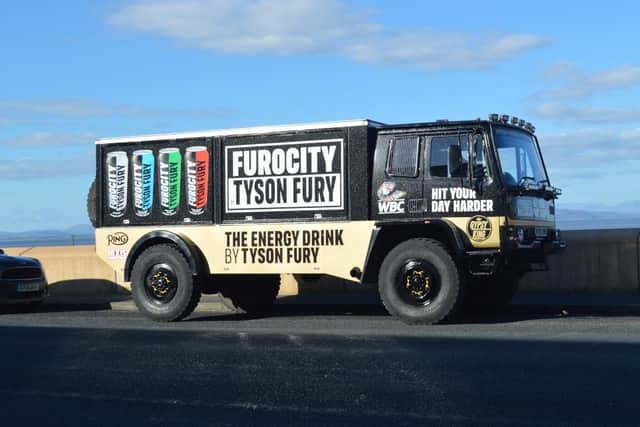 The Furocity truck was spotted by Morecambe resident Graham Cunnington while he was out for a walk last weekend.