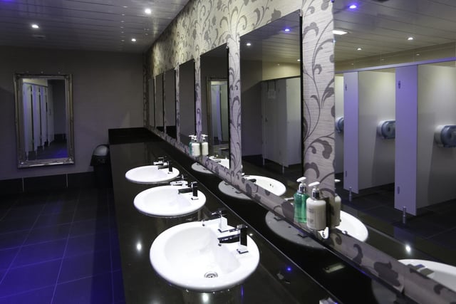 The toilets in the new Lancastrian Suite at Park Hall Hotel, Charnock Richard