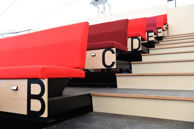 The design is made from specially adapted shipping containers, a state-of-the-art fabric cover, and other materials to create an inspiring 150 square metre space capable of accommodating up to 100 people.