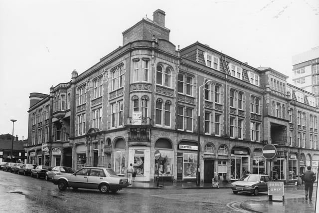 Miller Arcade seen from Church Street in Preston in 1985