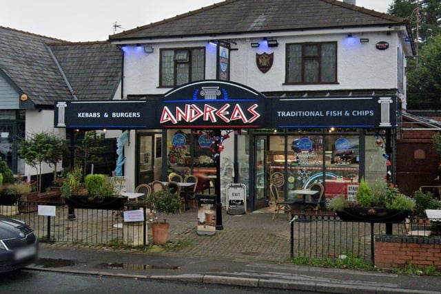 Andreas Fish and Chips / 89 Liverpool Road, Penwortham. PR1 0QB / Last inspected: April 23, 2021