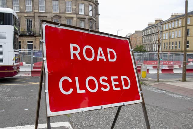 Road closures caused chaos