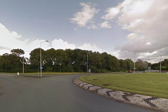 The trees that towered over the Eastway and D'Urton Lane roundabout until they felled two years ago (image: Google)