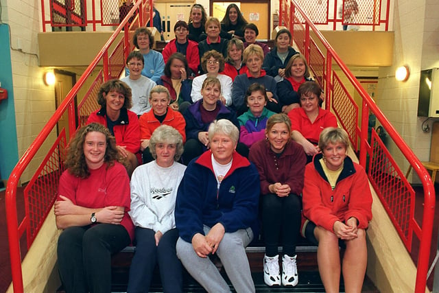 The 35 women involved in the Preston Borough Council Reebok running scheme which meets at West View Leisure Centre, Preston