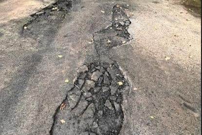 The drive has been ruined