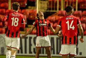 Morecambe's FA Trophy campaign started with victory at Gateshead last month Photo: Morecambe FC