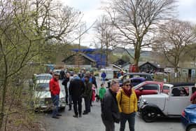 Visitors gather for a Classic Drive and Ride in Day at the Lakeland Motor Museum