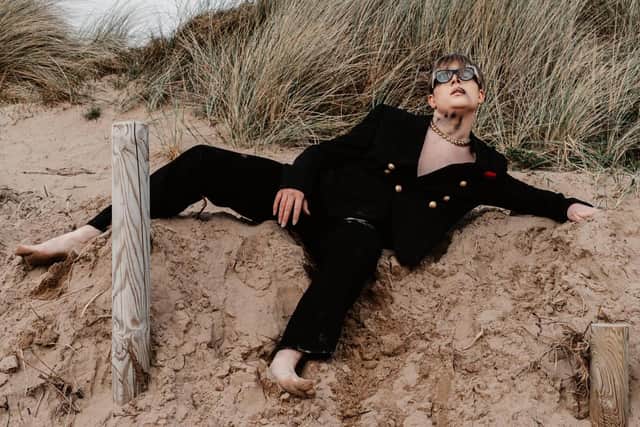Chorley singer-songwriter Kenny Waine, aka OXYGEN, is releasing his first single since signing with major record labels Time Records and Universal. Picture at St Annes beach