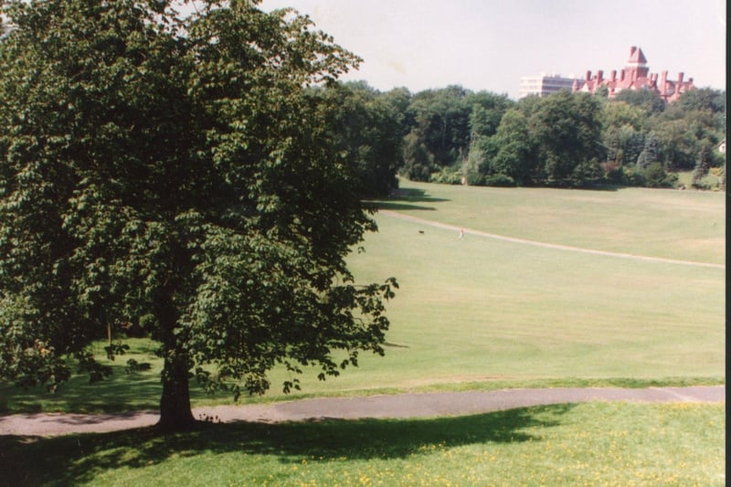A majestic view across Avenham Park in Preston in 1992