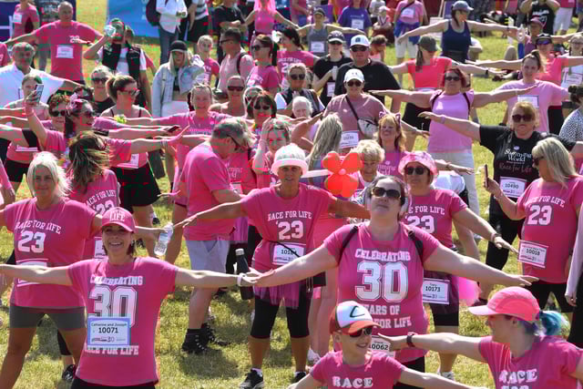 Preston 5k Race For Life at Moor Park in aid of Cancer Research