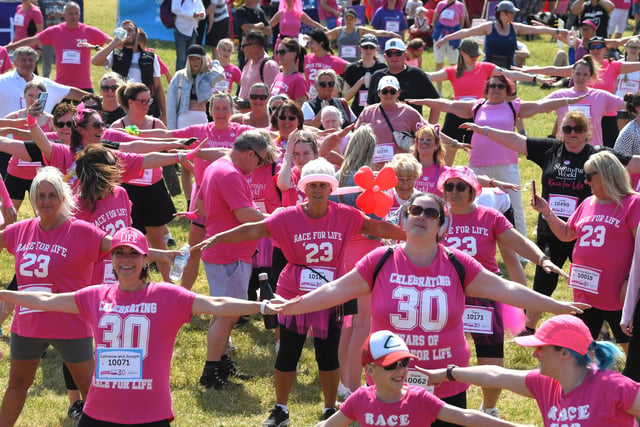 Preston 5k Race For Life at Moor Park in aid of Cancer Research