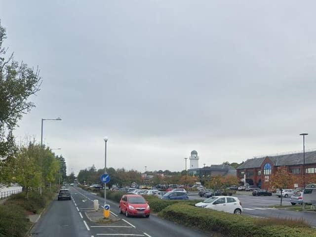 A woman in her 80s was struck by a car near the Morrisons in Mariners Way, Preston (Credit: Google)