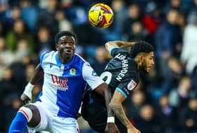 Rovers' Makhtar Gueye with Preston North End's Kaine Kesler-Hayden