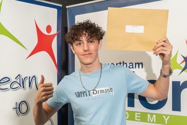 Jake Howarth celebrated two Grade 9s, four Grade 8s among his results. He said: “I wasn’t that nervous. I want to go to Runshaw College and study Maths, Further Maths, Biology and Chemistry. My mum is a pharmacist and I want to do something with medicine in the future.”