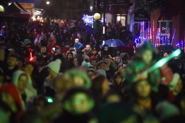 Crowds turned out in their droves to watch Chorley light up