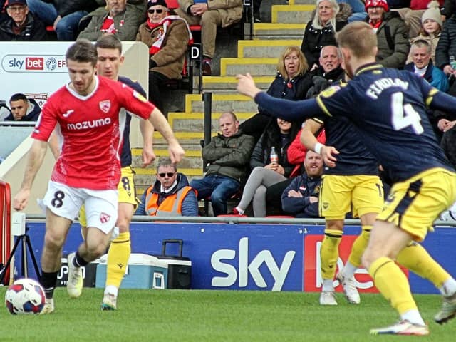 Former Morecambe midfielder Dan Crowley has impressed for Notts County this season Picture: Michael Williamson