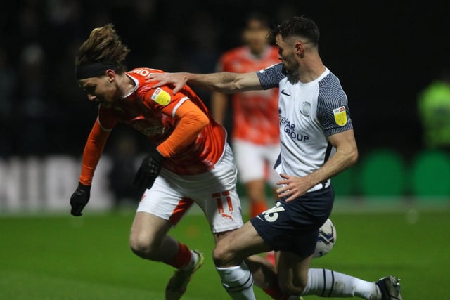 One of PNE's most consistent outfield performers this season. The Welshman was so solid on the left side of North End's back three. He was in the running for player of the year. Rating: 8
